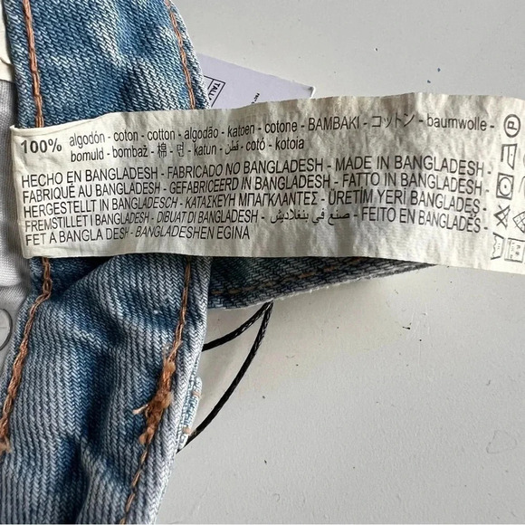 ZARA Womens Denim Cropped Top Size L Coastal Wear Beach Summer casual - Picture 11 of 11